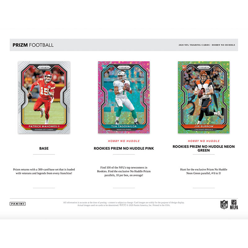 2022 Panini Prizm Football No Huddle Box