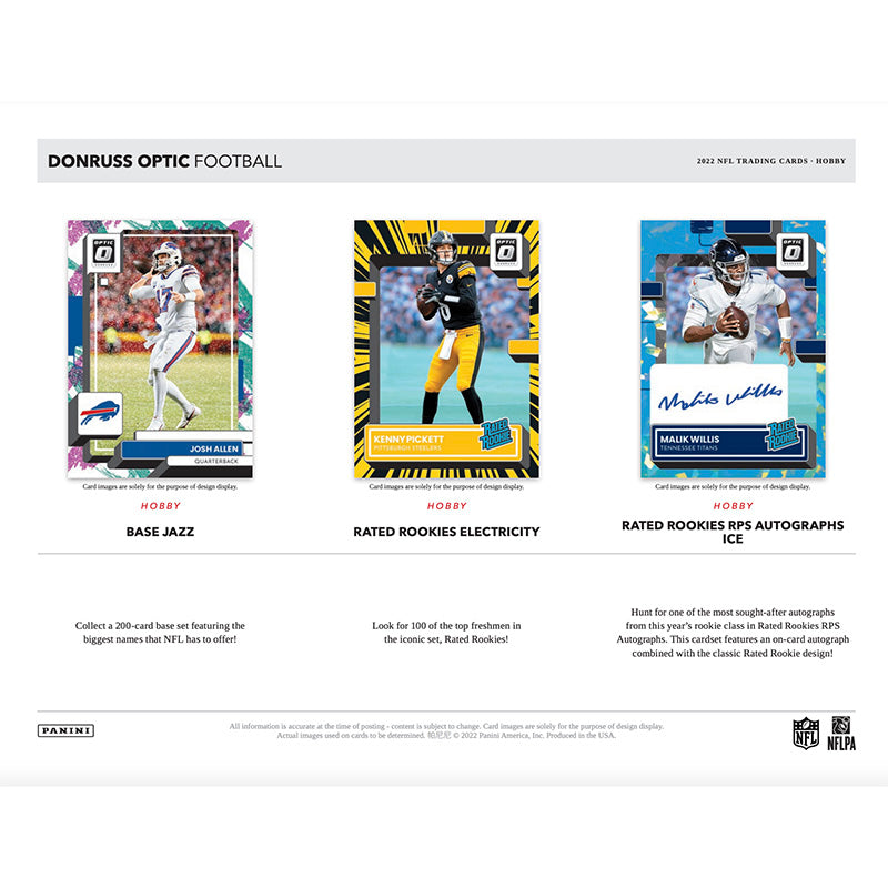 2022 Panini Donruss Optic Football Hobby 12 Box Case