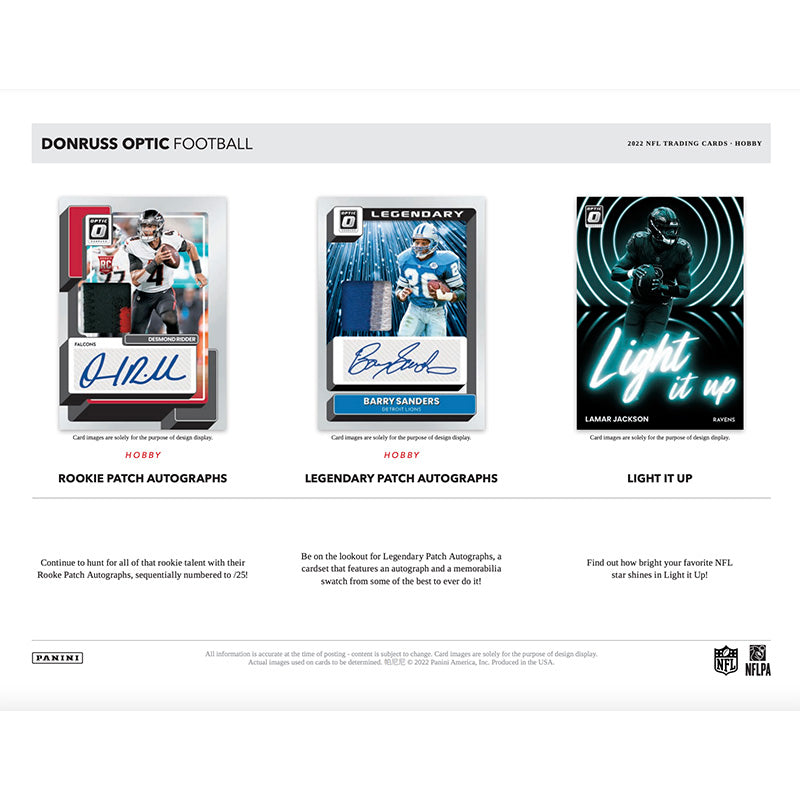 2022 Panini Donruss Optic Football Hobby Box