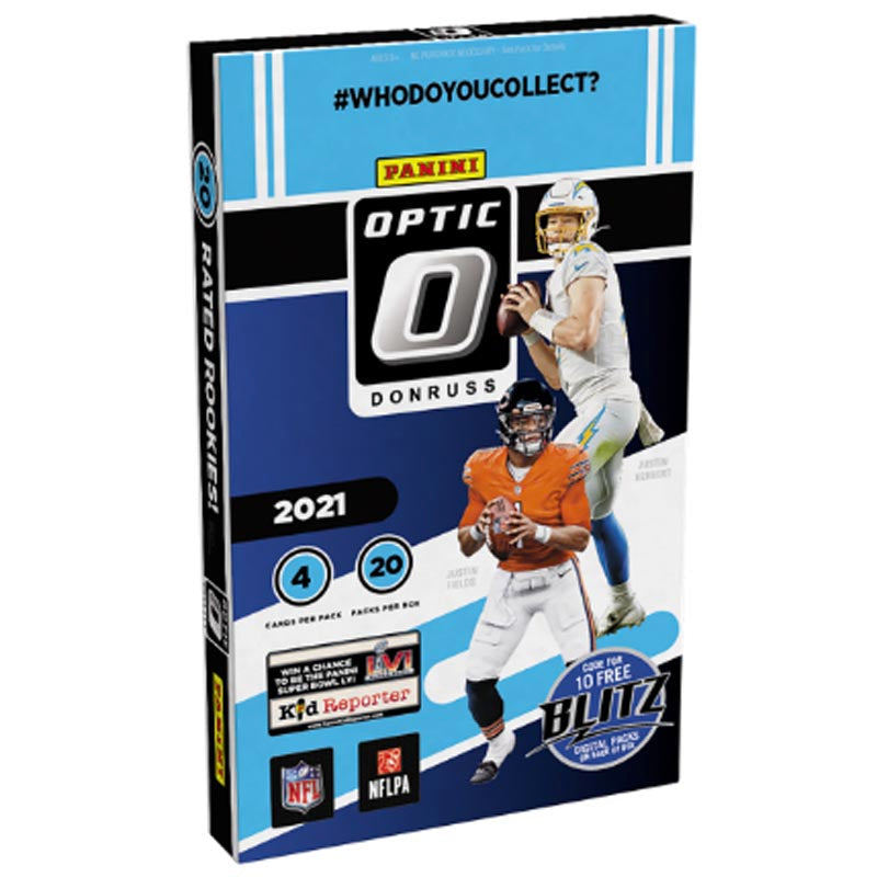 2021 Panini Donruss Optic Football Hobby 12 Box Case