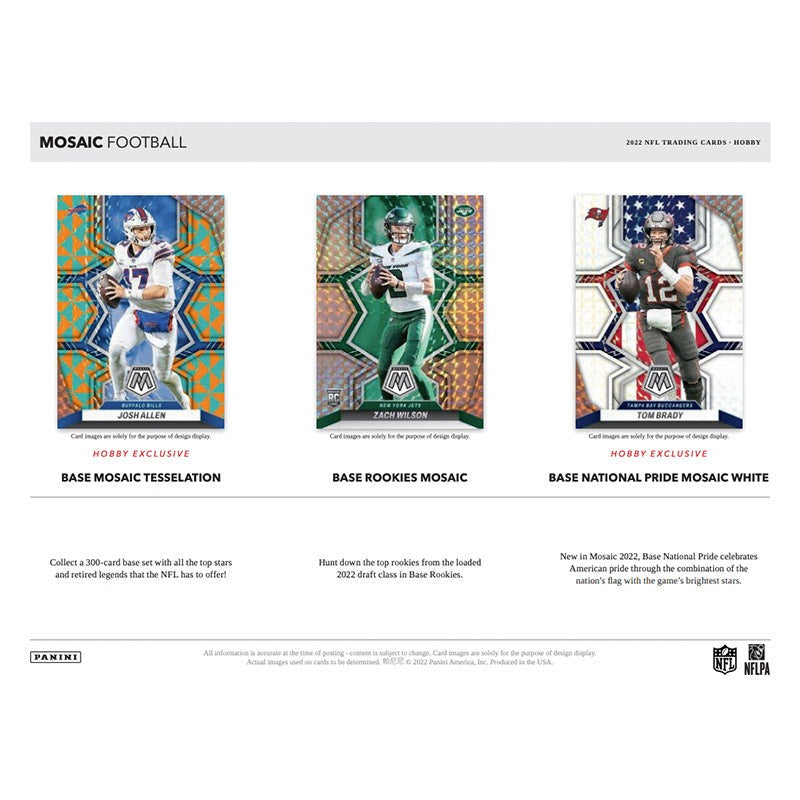 2022 Panini Mosaic Football Hobby 12 Box Case