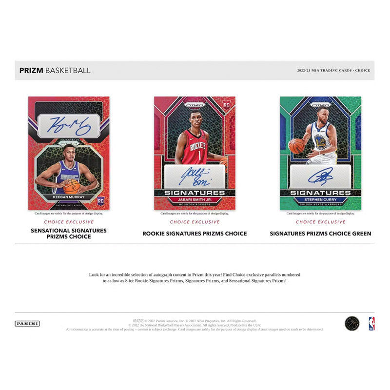 2022/23 Panini Prizm Choice Basketball 20 Box Case