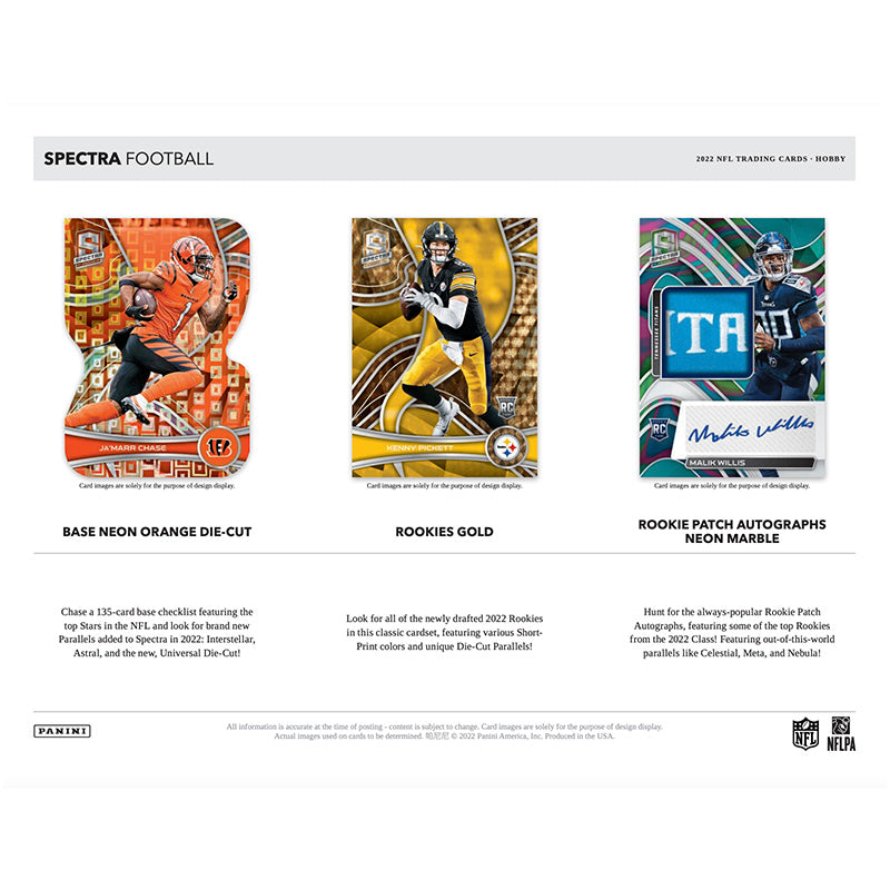 2022 Panini Spectra Football Hobby 8 Box Case