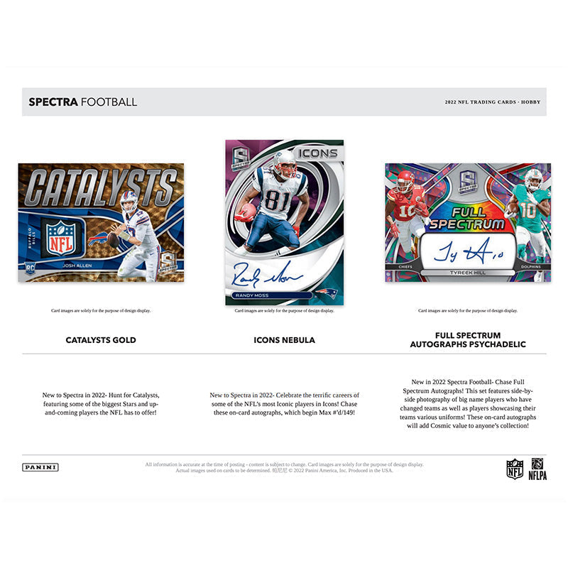 2022 Panini Spectra Football Hobby 8 Box Case