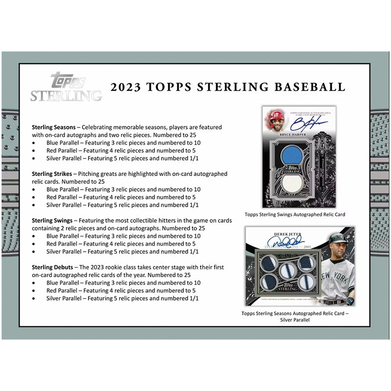 2023 Topps Sterling Baseball Hobby 4 Box Case