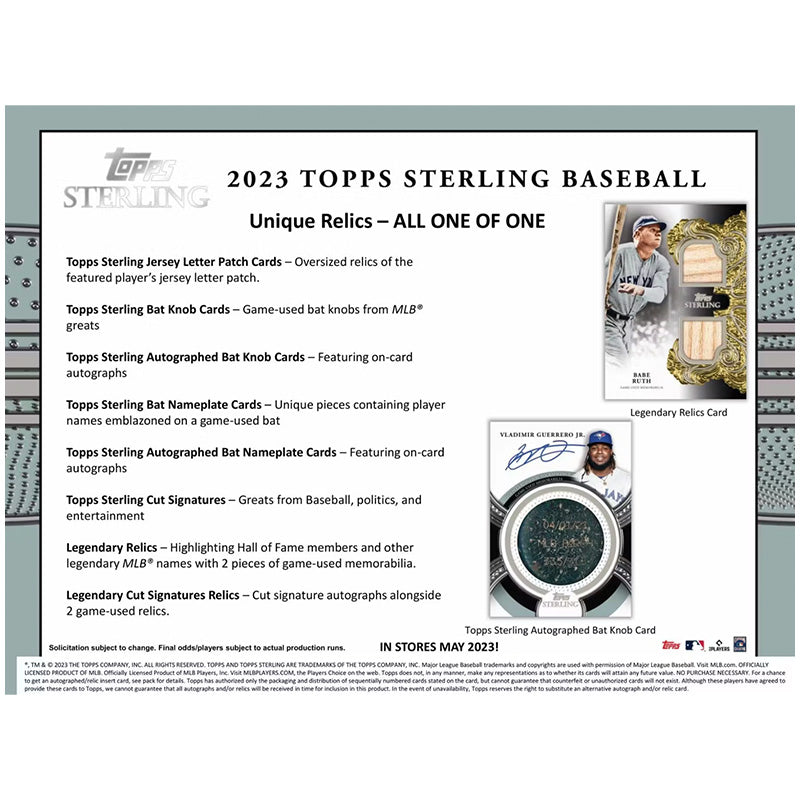 2023 Topps Sterling Baseball Hobby 4 Box Case