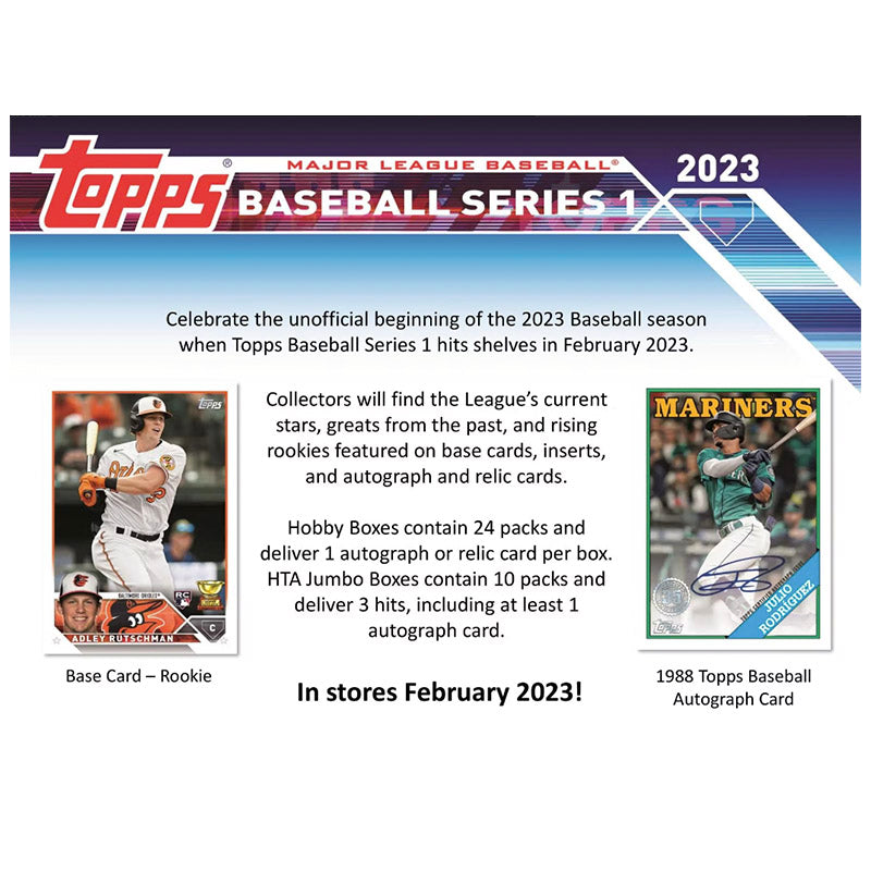 2023 Topps Series 1 Baseball Jumbo Box