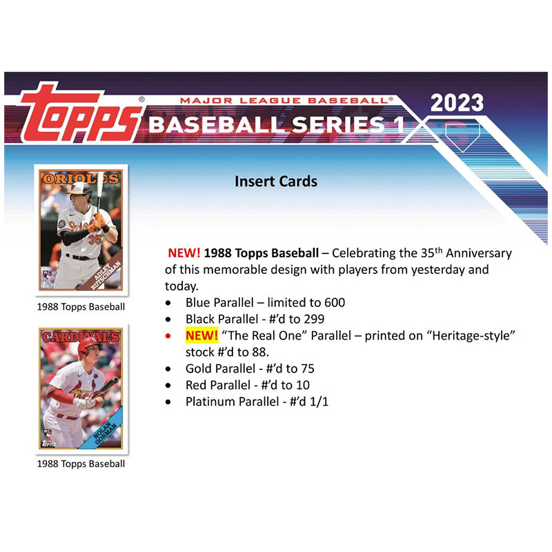 2023 Topps Series 1 Baseball Jumbo Box