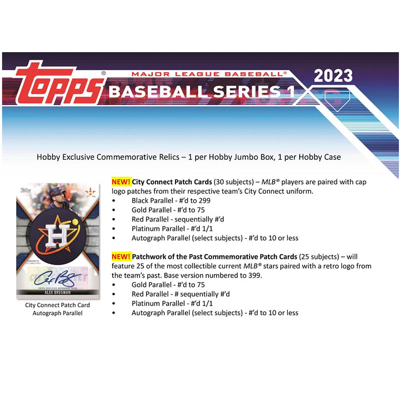 2023 Topps Series 1 Baseball Jumbo Box