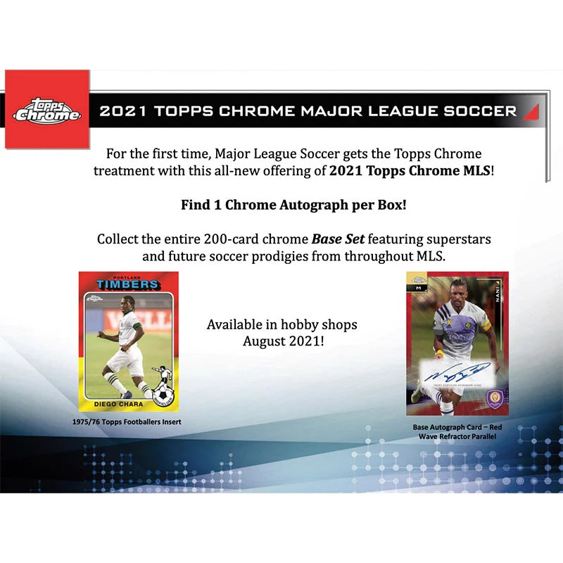 2021 Topps Chrome MLS Soccer Hobby Case (12ct)